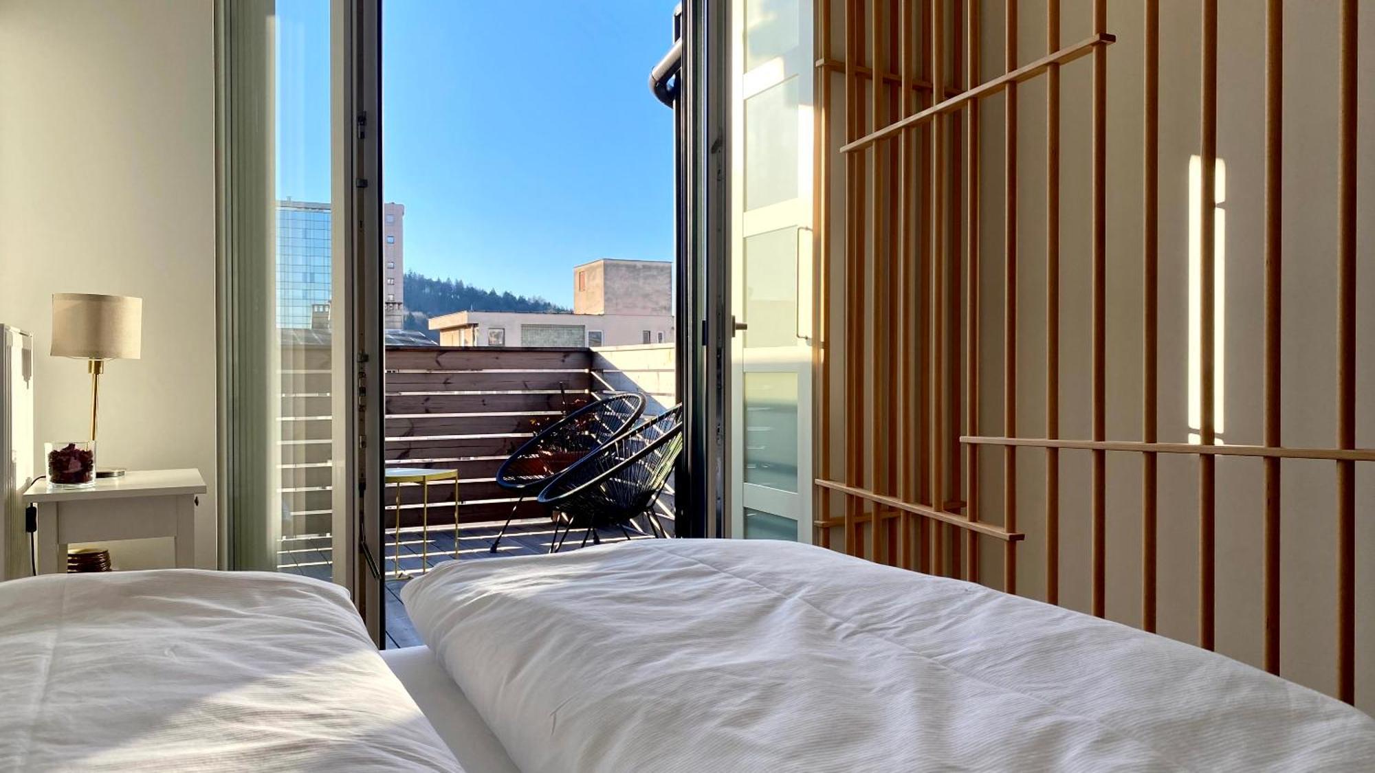 Little Plaza Duplex Apartment ลูบลิยานา ภายนอก รูปภาพ